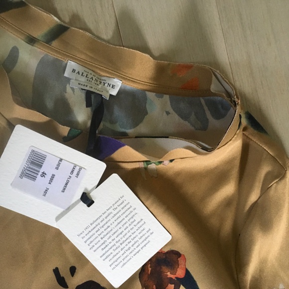 Ballantyne silk top NWT - Picture 2 of 11